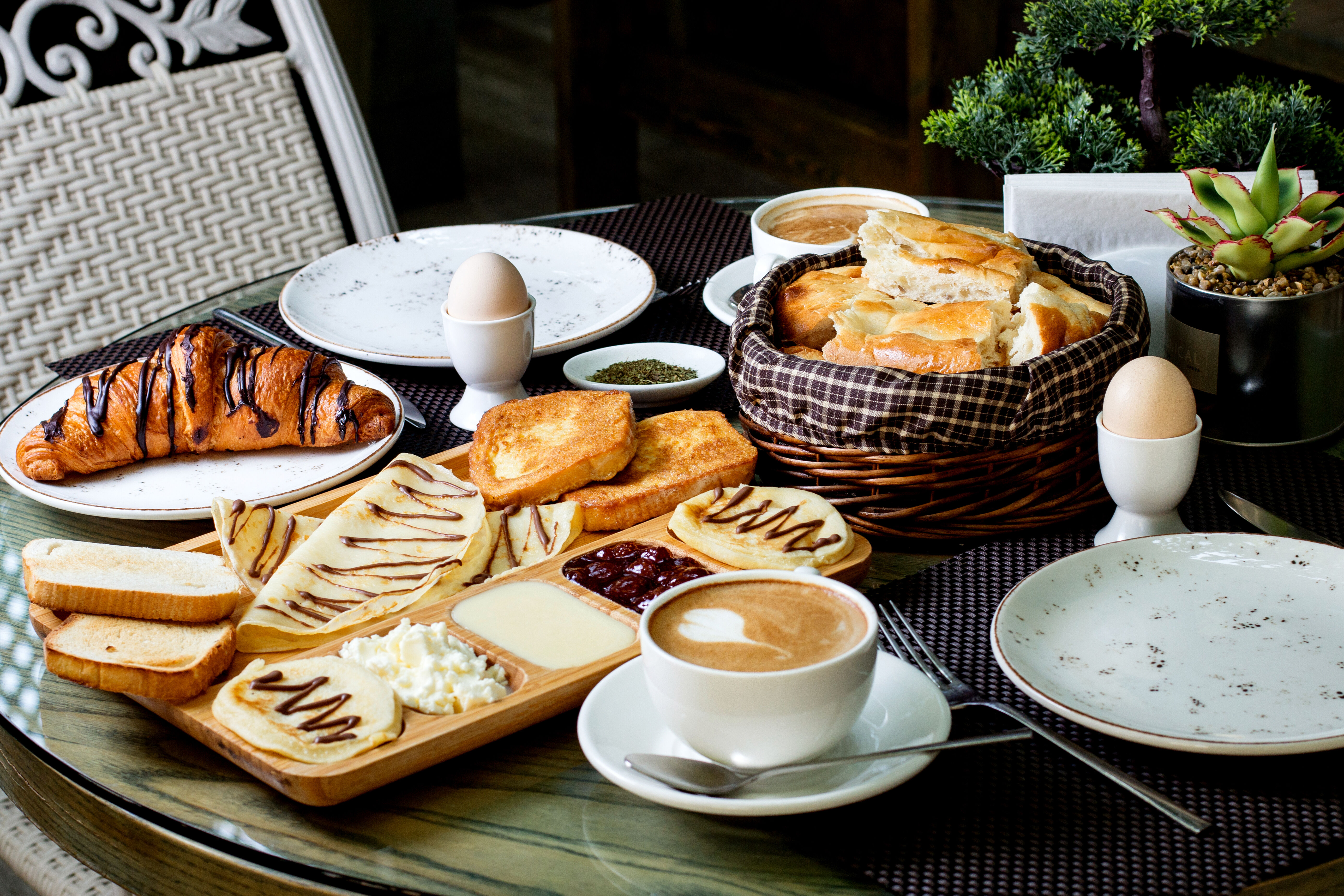 Neujahrs-Brunch im Glashaus